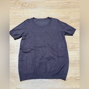 Short-Sleeve Crewneck Shirt - Brown